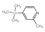 2-甲基-4-(三甲基锡烷基)吡啶 结构式