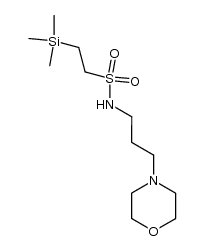 Ethanesulfonamide, N-[3-(4-morpholinyl)propyl]-2-(trimethylsilyl)- 结构式