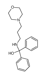 Benzenemethanol, α-[[3-(4-morpholinyl)propyl]amino]-α-phenyl- 结构式
