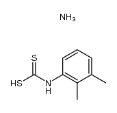 二硫代氨基甲酸(2,3-二甲基苯基)铵 结构式