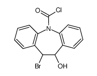 10-溴-10,11-二氢-11-羟基-5H-二苯并[b,f]氮杂卓-5-甲酰氯 结构式