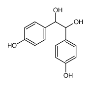 1,2-二(4-羟基苯基)乙烷-1,2-二醇 结构式