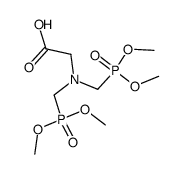 Glycine, N,N-bis[(dimethoxyphosphinyl)methyl]- 结构式