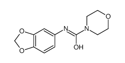 4-Morpholinecarboxamide,N-1,3-benzodioxol-5-yl-(9CI) 结构式