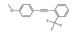 Benzene, 1-[2-(4-methoxyphenyl)ethynyl]-2-(trifluoromethyl)- 结构式