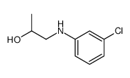 1-(3-氯苯胺基)丙-2-醇 结构式