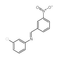 N-(3-氯苯基)-3-硝基苯甲亚胺 结构式
