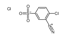 2-氯-5-磺基苯重氮氯化物 结构式