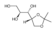 4,5-O-(1-甲基亚乙基)-D-核糖醇 结构式