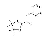 4,4,5,5-四甲基-2-(1-甲基-2-苯乙基)-1,3,2-二氧杂硼戊环 结构式