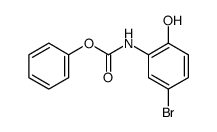5-溴-2-羟基苯基氨基甲酸苯酯 结构式