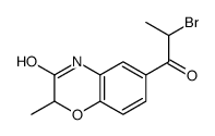 6-(2-溴丙酰基)-2-甲基-4H-1,4-苯并恶嗪-3-酮 结构式