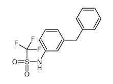 1,1,1-三氟-N-[3-(苯甲基)苯基]甲磺酰胺 结构式