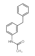 N-[3-(苯基甲基)苯基]乙酰胺 结构式