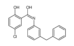 5-氯-2-羟基-N-(3-苄基苯基)苯甲酰胺 结构式