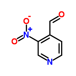 3-硝基吡啶-4-甲醛 结构式
