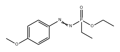Phosphinic acid, P-ethyl-P-[2-(4-methoxyphenyl)diazenyl]-, ethyl ester 结构式