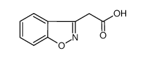 1,2-苯并异噁唑-3-乙酸 结构式