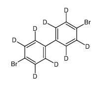 4,4'-二溴联苯-D8 结构式
