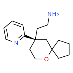 (9R)-9-(2-吡啶基)-6-氧杂螺[4.5]癸烷-9-乙胺 结构式