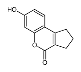 7-羟基-2,3-二氢-1H-环戊并[c]苯并吡喃-4-酮 结构式