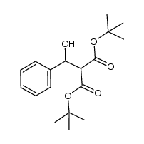 2-(羟基苯甲基)丙二酸二叔丁酯 结构式