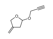 四氢-4-亚甲基-2-(2-丙炔-1-基氧基)呋喃 结构式