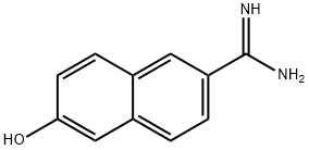 6-脒基-2-萘酚 结构式