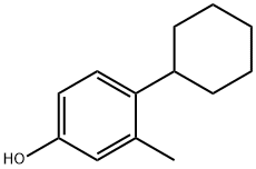 4-环己基-3-甲基苯酚 结构式