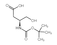 (S)-N-Boc-3-氨基-4-羟基丁酸 结构式