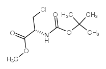 N-Boc-3-氯-L-丙氨酸甲酯 结构式