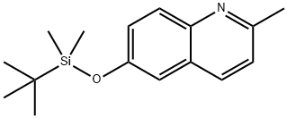 6-[[(1,1-Dimethylethyl)dimethylsilyl]oxy]-2-methylquinoline 结构式
