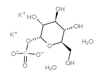 Alpha-D-葡萄糖1-磷酸二钾盐二水合物 结构式