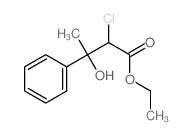α-氯-β-羟基-β-甲基苯丙酸乙酯 结构式