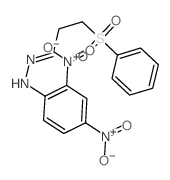 3-(苯磺酰基)丙醛 2-(2,4-二硝基苯基)腙 结构式