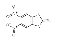 1,3-二氢-5,6-二硝基-2H-苯并咪唑-2-酮 结构式
