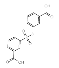 3-[[(3-羧基苯基)磺酰基]硫代]苯甲酸 结构式