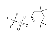 3,3,5,5-四甲基环己-1-烯基三氟甲磺酸酯 结构式
