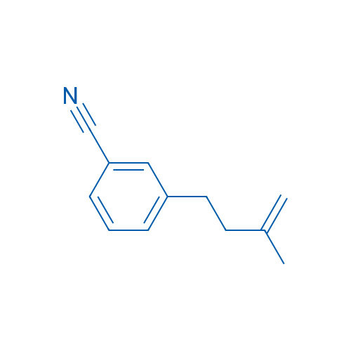 4-(3-氰基苯基)-2-甲基-1-丁烯 结构式