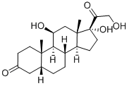 11β,17α,21-三羟基-5β-孕甾烷-3,20-二酮 结构式