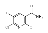 2,6-二氯-3-甲酰胺-5-氟吡啶 结构式