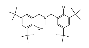 Phenol, 2,2'-[(methylimino)bis(methylene)]bis[4,6-bis(1,1-dimethylethyl)- 结构式
