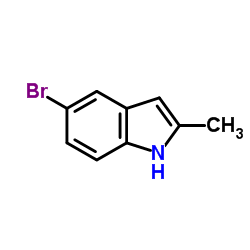 5-溴-2-甲基吲哚 结构式