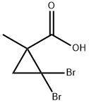2,2-二溴-1-甲基-1-环丙基甲酸 结构式