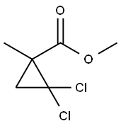 2,2-二氯-1-甲基环丙烷羧酸甲酯 结构式