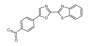 Benzothiazole, 2-[5-(4-nitrophenyl)-2-oxazolyl]- 结构式