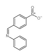 (p-Nitrobenzylidene)aniline 结构式