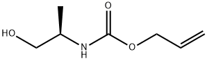 (R)-N-烯丙氧羰基丙氨醇 结构式