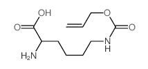 N6-[烯丙氧羰基]-L-赖氨酸 结构式