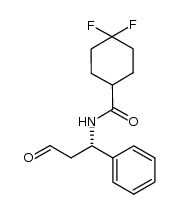 4,4-二氟-N-((1S)-3-氧代-1-苯基丙基)环己烷-1-甲酰胺 结构式